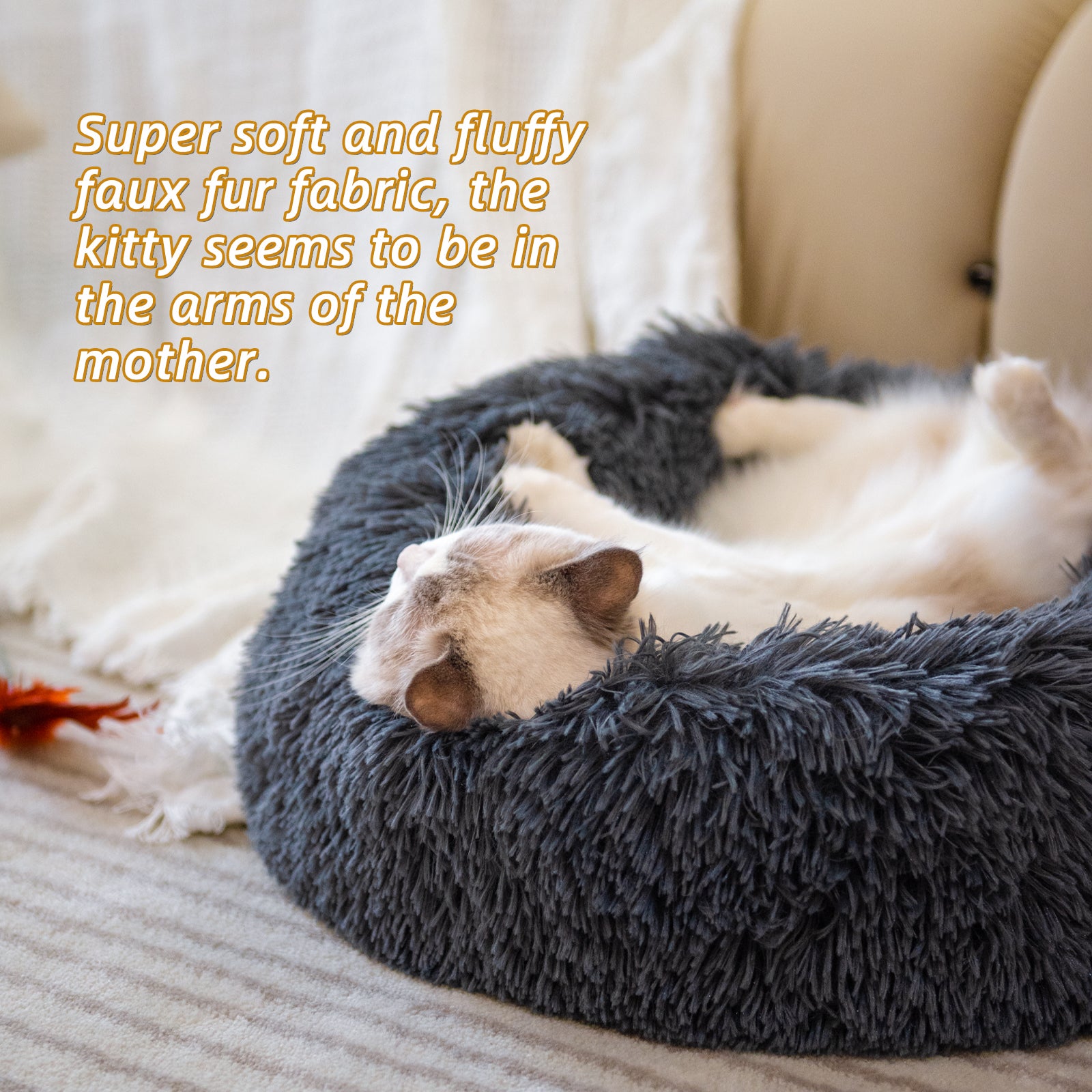 Orthopedic™ Round Pet Bed for Deep, Comfortable Sleep