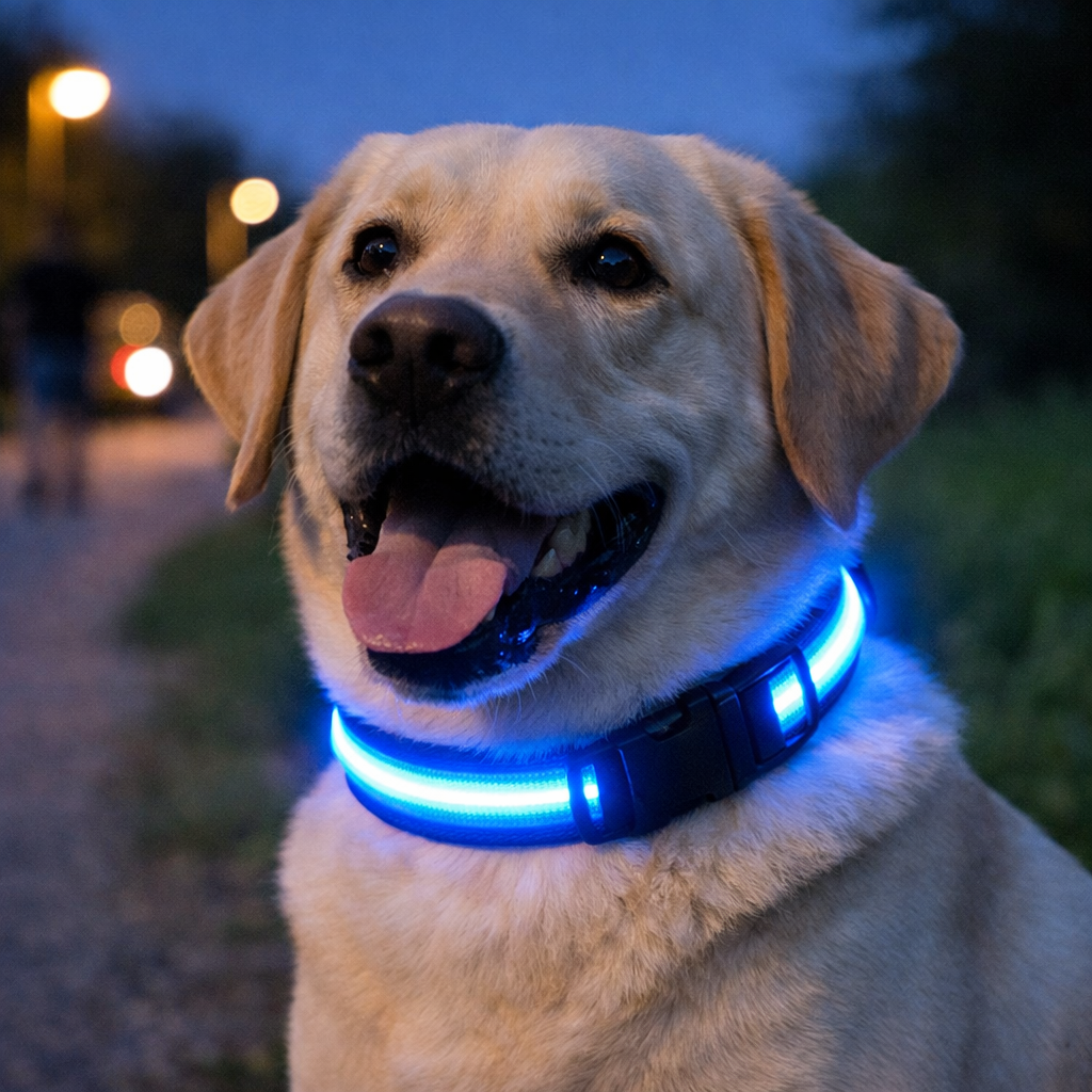 NightPaws™ LED Dog Collar for Clear Visibility Outdoors